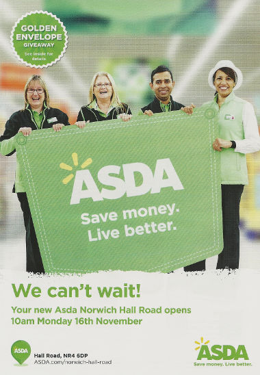 Junk mail from Asda.